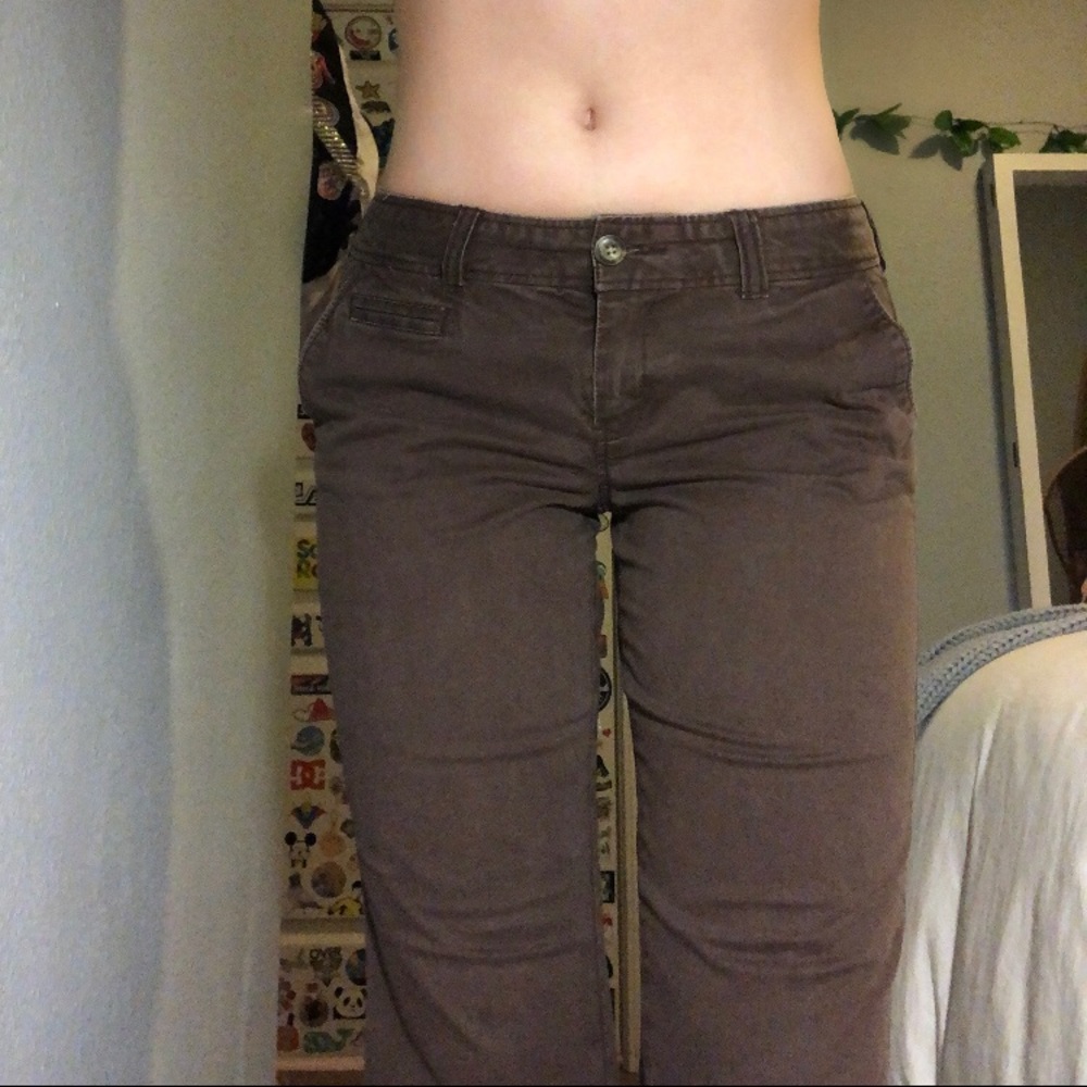 y2k low rise brown jeans